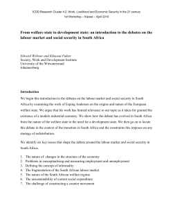 From welfare state to development state: an