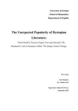 The Unexpected Popularity of Dystopian Literature