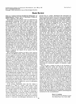 Book Review - International Journal of Systematic and Evolutionary