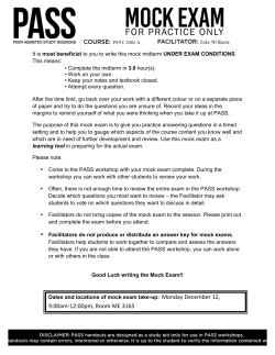 Mock Final Exam - Carleton University