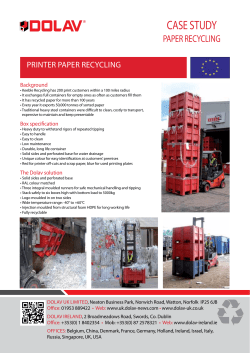 Dolav For Paper Recycling at Keeble