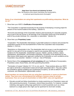 Illegal Short-Term Rental and Subletting Tip Sheet Note: The