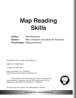 Map Reading Skills