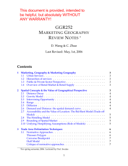 GGR252 Review Notes
