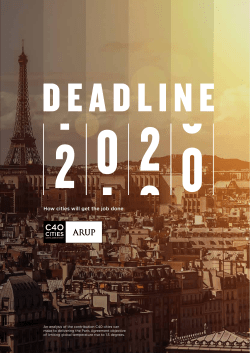 How cities will get the job done