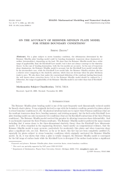 On the accuracy of Reissner&ndash;Mindlin plate model for stress