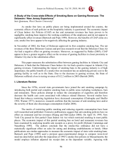 A Study of the Cross-state Effects of Smoking Bans