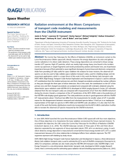 Radiation environment at the Moon: Comparisons of transport code