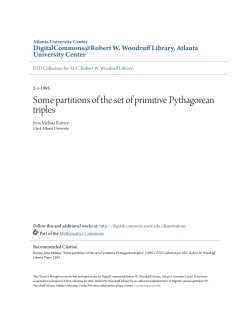 Some partitions of the set of primitive Pythagorean triples