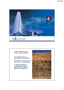 soil profiling - Varsity Field