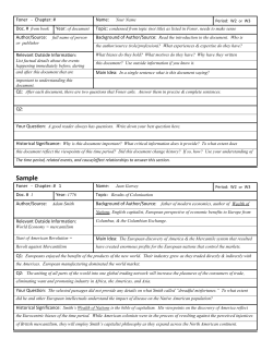 Foner Notes Short Version How To