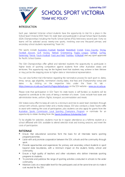 school sport victoria school sport victoria