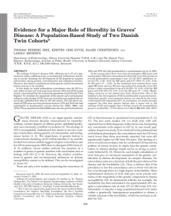Evidence for a Major Role of Heredity in Graves