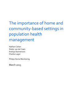 The importance of home and community-based