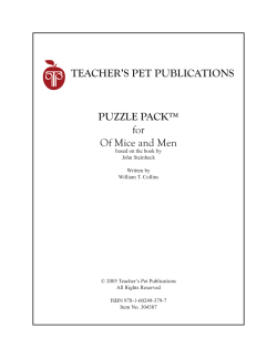 Of Mice and Men - Puzzle Pack - Sampler PDF