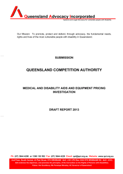 DR5. Queensland Advocacy Incorporated