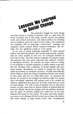 Lessons We Learned in Social Change