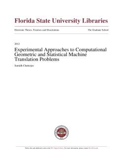 Experimental Approaches To Computational Geometric