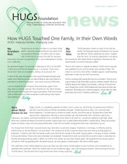 hugs 2014 newsletter