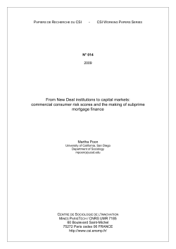 from new deal institutions to capital markets: commercial consumer