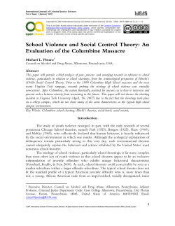 School Violence and Social Control Theory