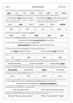 Stage 3 Check 8 &ndash; Answers