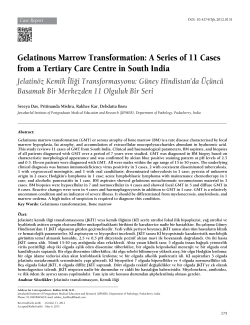 Gelatinous Marrow Transformation: A Series of 11