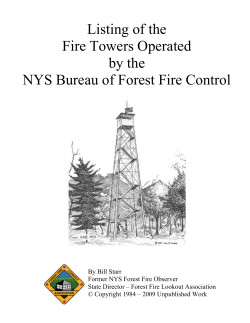 List NYS Fire Towers