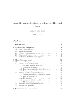 From the microstructure to diffusion MRI, and back