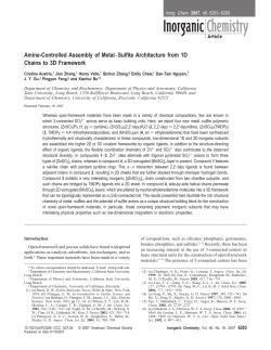 Amine-Controlled Assembly of Metal&minus;Sulfite