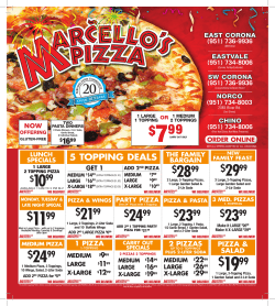 our full menu along with coupons.