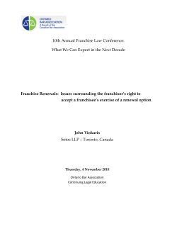 10th Annual Franchise Law Conference: What We Can Expect in the