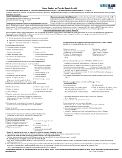 Como Recibir su Plan de Harris Health Si le piden una