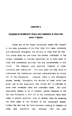 freedom of interstate trade and commerce in india
