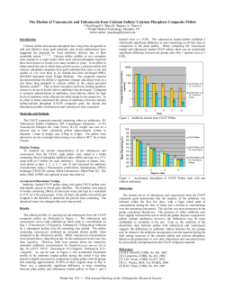 The Elution of Vancomycin and Tobramycin from Calcium Sulfate
