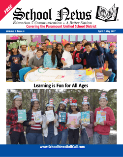 Paramount Unified - School News Roll Call