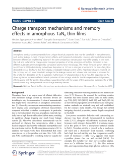 Charge transport mechanisms and memory effects in amorphous