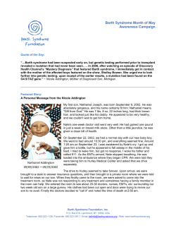 Meet Devin - Barth Syndrome Foundation