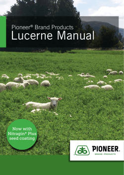 Lucerne Manual - Pioneer Brand Products