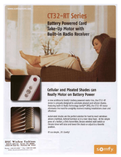 motorization systems - DSC Window Fashions