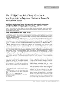 Use of High-Dose, Twice-Yearly Albendazole and Ivermectin to