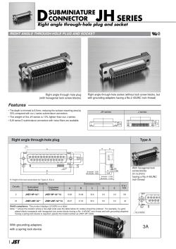 Right angle through-hole plug and socket