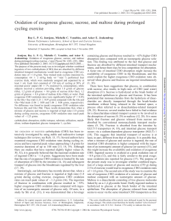 Oxidation of exogenous glucose, sucrose, and maltose during