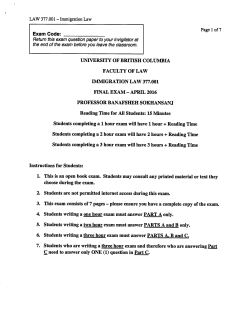 LAW 377 - UBC Law Library - The University of British Columbia
