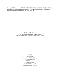 Identity and Institutions: The Social Construction of