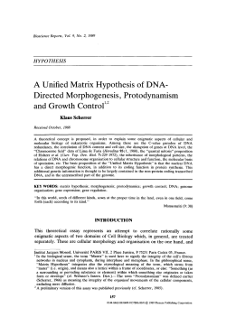 A unified matrix hypothesis of DNA-directed
