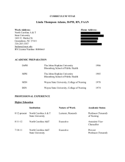 Linda Thompson Adams, DrPH, RN, FAAN