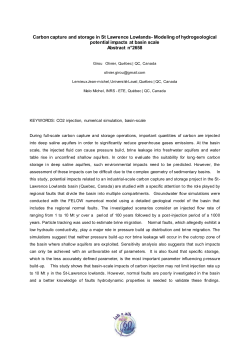 Carbon capture and storage in St Lawrence Lowlands