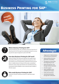 Business Printing - Factsheet
