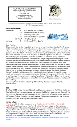 December-January - Dos Rios Elementary School